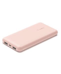 Belkin BOOST CHARGE Powerbank, 10.000mAh 12W, USB-A & -C, rosa