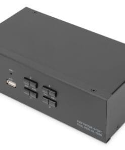 DIGITUS KVM-Switch, 4-Port, Dual-Display, 4K, HDMI®