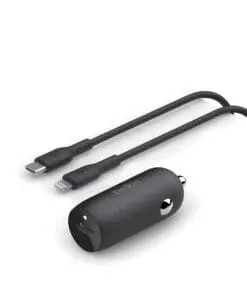 Belkin 30W USB-C Kfz-Ladegerät incl. Lightning, 1m, schwarz