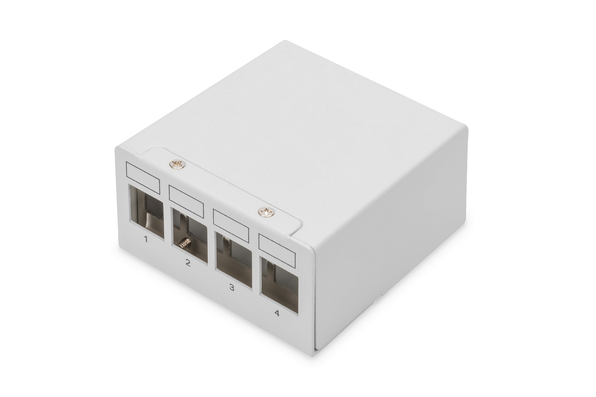 DIGITUS Desktop Modular Patch Panel, geschirmt, 4-Port DIGITUS Desktop Modular Patch Panel, geschirmt, 4-Port