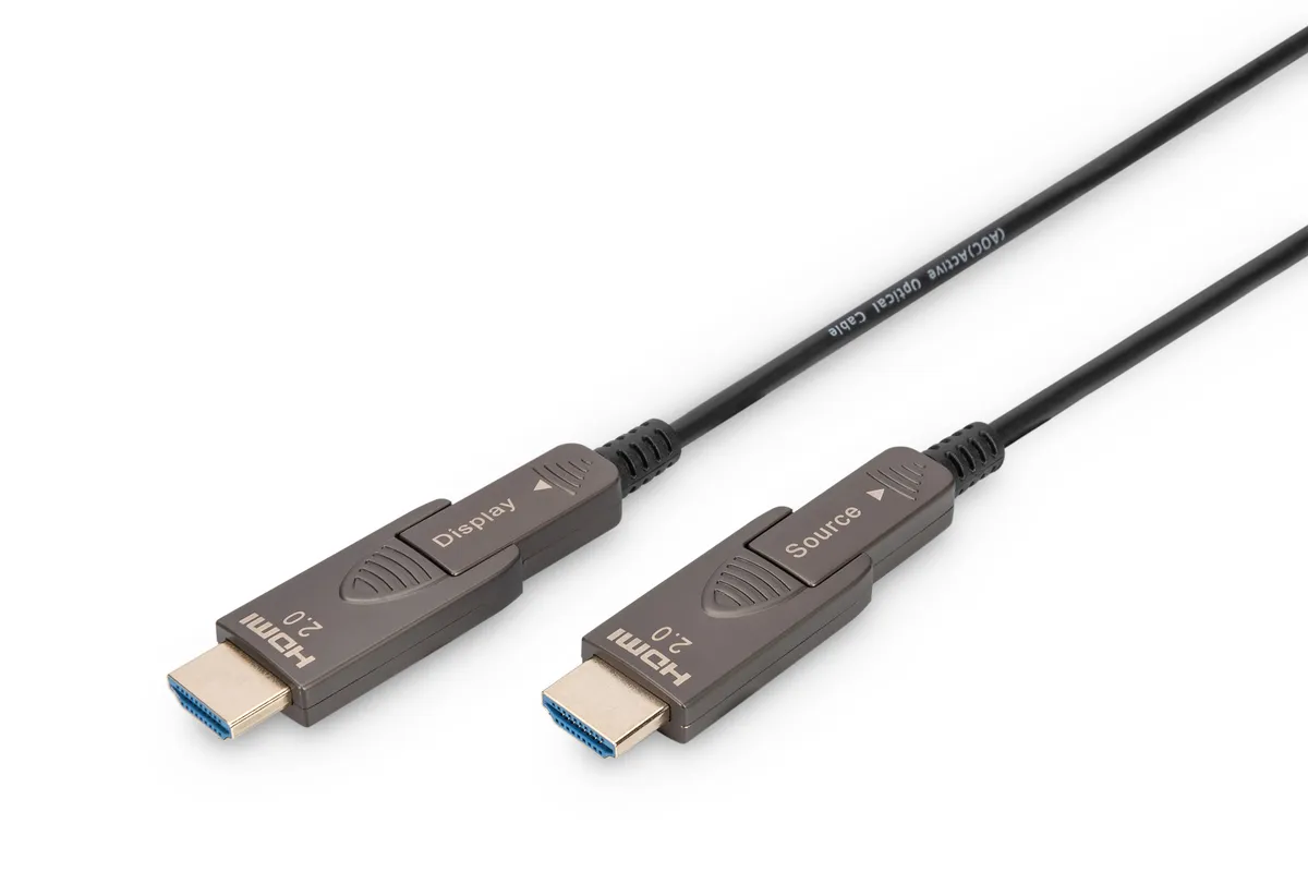 DIGITUS 4K - HDMI® AOC Hybrid Glasfaserkabel mit abn. Stecker DIGITUS 4K - HDMI® AOC Hybrid Glasfaserkabel mit abn. Stecker