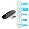 Targus Laptop Laser Presentation Remote Black Die Verriegelungsplatte für die Tablet Cradle Workstation (AWU201GLZ/AWU202GLZ, separat erhältlich) ist ideal für kleine Schreibtische und enge Räume. Sie befreit Ihren Schreibtisch von zusätzlichem Chaos und verschließt die Tablet Cradle Workstation sicher, um Diebstahl zu verhindern. Befestigen Sie die Cradle Workstation mit den vier beiliegenden Montageschrauben am Schreibtisch und führen Sie Ihre Kabel durch die Platte, um sie optimal zu nutzen.