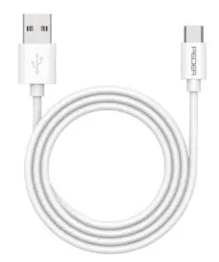 PEDEA Schnelllade- und Datenkabel USB-A/USB-C®, 1m, weiß