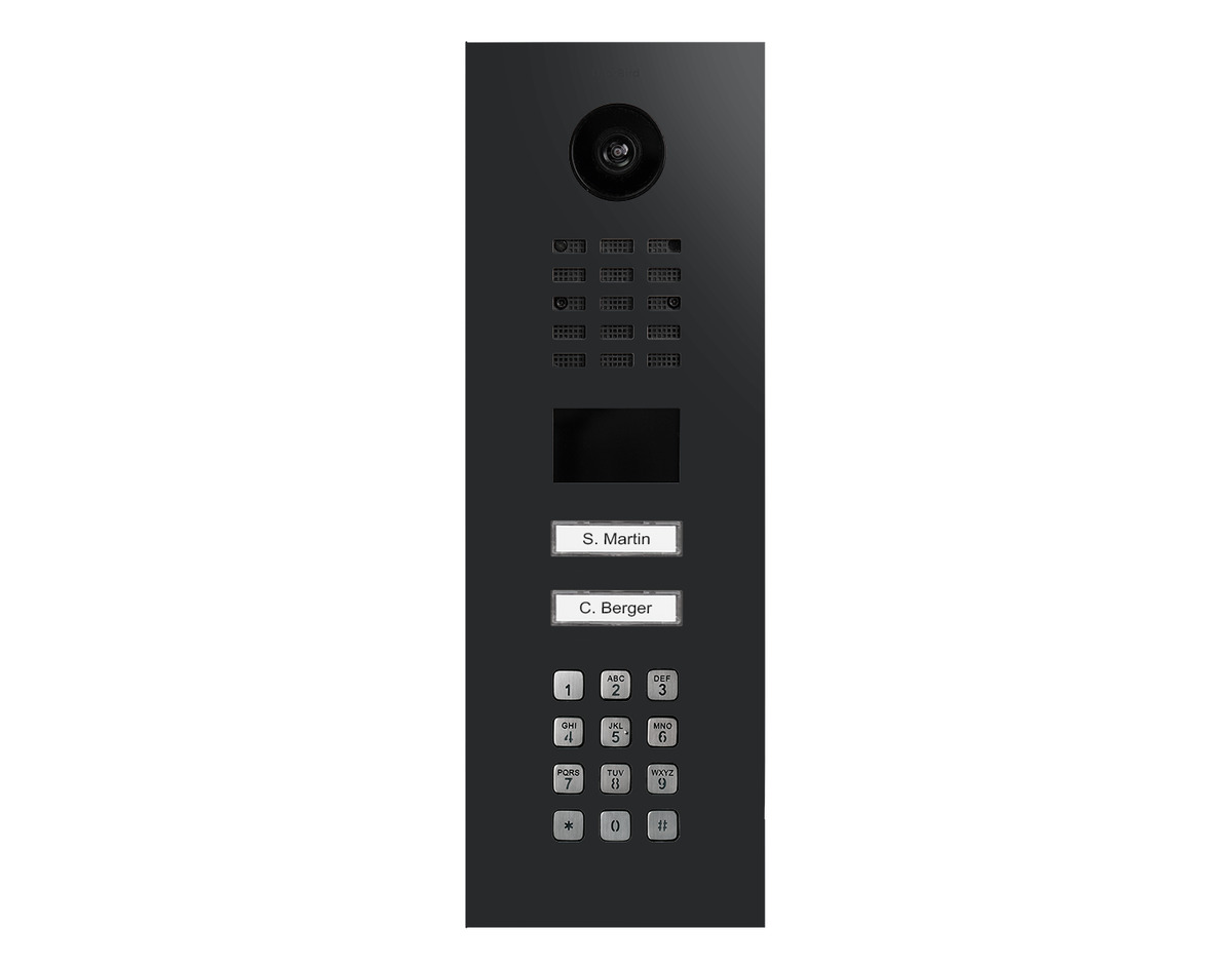 DoorBird D2102KV IP Video Türstation Graphitschwarz DoorBird D2102KV IP Video Türstation Graphitschwarz