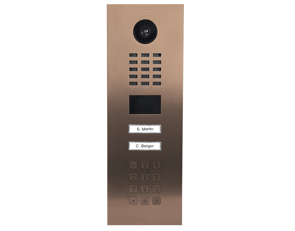 DoorBird D2102KV IP Video Türstation Bronze-Optik DoorBird D2102KV IP Video Türstation Bronze-Optik