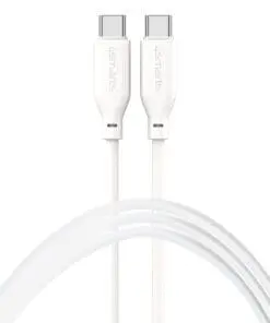 4smarts USB-C / USB-C Silikon-Kabel High Flex 60W 1,5m Weiß
