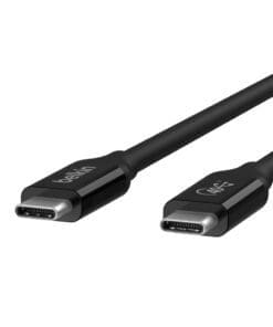 Belkin USB4 Kabel, USB-C/USB-C, 40 Gbit/s, 100W, 0.8m, schwarz