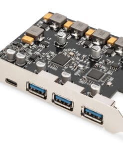 DIGITUS PCIe Karte 2x USB-C + 3x USB A