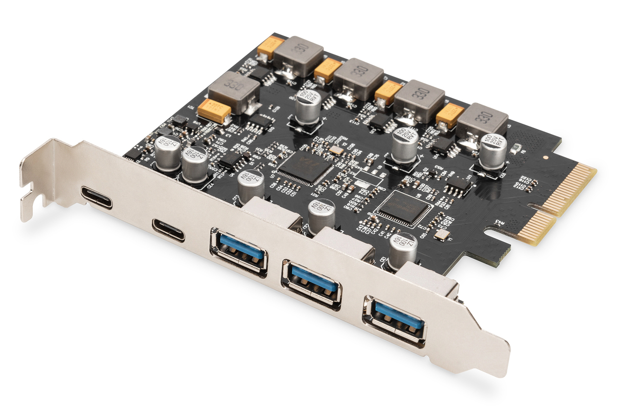 DIGITUS PCIe Karte 2x USB-C + 3x USB A DIGITUS PCIe Karte 2x USB-C + 3x USB A