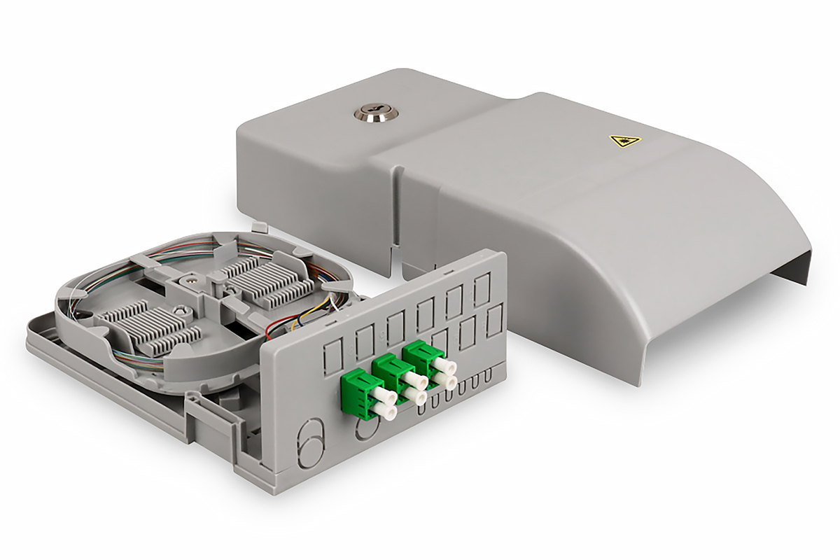 DIGITUS Ftth Hausübergabepunkt, 3 x LC/APC Duplex DIGITUS Ftth Hausübergabepunkt, 3 x LC/APC Duplex