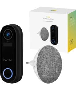 Hombli smarte Türklingel 2 (schwarz) + Gong