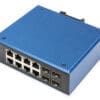 DIGITUS Industrieller 8+4 -Port Gigabit Ethernet PoE Switch