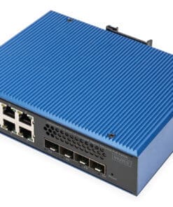 DIGITUS Industrial 8 + 4 10G Uplink Port L3 managed PoE Switch
