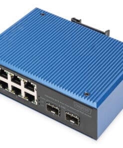 DIGITUS Industrial 8+2 -Port Fast Ethernet PoE Switch