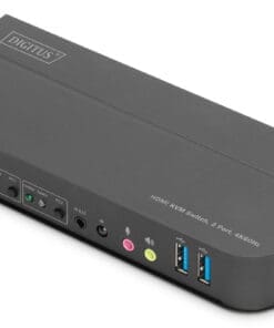 DIGITUS KVM Switch, 2x1 HDMI, HDMI Out,USB, 4Kx2K@60Hz