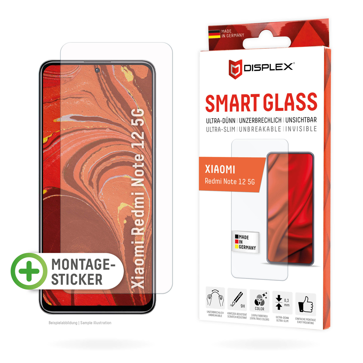 DISPLEX Panzerfolie 9H für Xiaomi Redmi 12 (5G) DISPLEX Panzerfolie 9H für Xiaomi Redmi 12 (5G)