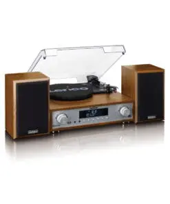 LENCO MC-160WD Hifi-Set DAB+, FM-Radio, Plattenspieler und BT