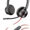 Komfort. Zuverlässigkeit. Wert.<br>Klarheit, Komfort und Wertigkeit in einem Headset. Das ist die Poly-EncorePro-300-Serie. Mit zuverlässigen, langlebigen Headsets für jedes Budget. Ganztägiger Komfort auch für die Teams, die sie tragen. Ja, es ist alles in einem Contact-Center-Headset vereint.