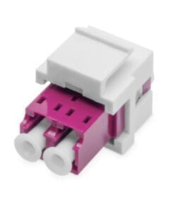 DIGITUS LWL LC/LC-Duplex-Kupplung, Multimode-OM4, Keystone