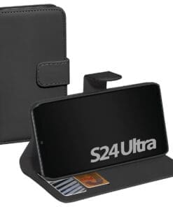 PEDEA Book Cover Classic für Samsung Galaxy S24 Ultra 5G, schw