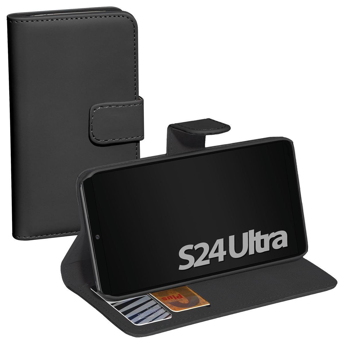 PEDEA Book Cover Classic für Samsung Galaxy S24 Ultra 5G, schw PEDEA Book Cover Classic für Samsung Galaxy S24 Ultra 5G, schw