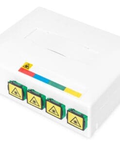 DIGITUS FTTX Gehäuse mit 4 x SC SX Kupplung