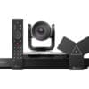 Poly Group G7500 Basiseinheit (CH) Die Polycom RealPresence Group 500-Lösung eignet sich ideal für Meetingräume und andere gemeinschaftliche Umgebungen, von kleinen Meetingräumen bis hin zu großen Räumen mit zwei Bildschirmen. Leistungsstarke Video- und Audio-Performance und interaktives Teilen von Inhalten bringen die Nutzer näher zusammen und fördern die produktive Zusammenarbeit zwischen geografisch verteilten Teams. Das kompakte, schlanke Design kann versteckt platziert werden, um störende Kabel in Ihren Räumen zu vermeiden.<br>Polycom EagleEye IV-4x- und -12x-Kameras wurden speziell für die Videokonferenzsysteme der Polycom RealPresence Group Series entwickelt. Durch einen vollständig digitalen Sensor zum Erfassen jedes kleinsten Details haben diese Kameras auch ein breites Sichtfeld. Durch ihre Flexibilität beim Einsatz in einer beliebigen Raumumgebung kann diese Telepresence-Kamera sowohl in einem ganz kleinen als auch in einem großen Konferenzraum eingesetzt werden.