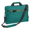 PEDEA NB-Tasche "Fashion" 17,3"/43,9cm -türkis Die stylische PEDEA Umhängetasche ist eine Laptoptasche für alles, was Sie wirklich brauchen.Das Hauptfach bietet Platz für einen Laptop und einen A4 Notizblock. Ein Reißverschlussfach und ein Magnetverschlussfach auf der Vorderseite bringen Netzteile, Kabel, Smartphone, externe Festplatten, Mäuse und anderen Bürobedarf unter. Lange, sanftgleitende Reißverschlüsse ermöglichen Ihnen einen leichten Zugang zu Ihren Essentials.Die Tasche verfügt über eine dicke Polsterung und weiche Materialien, sodass Ihr Laptop bestens vor Kratzern und Stößen geschützt ist.
