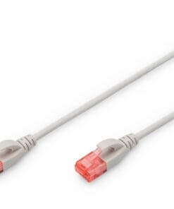 DIGITUS CAT 6 U-UTP Slim Patchk. Cu, LSZH AWG 28/7, L 2 m,GR