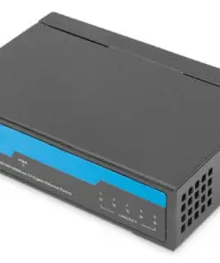 DIGITUS 5 port Gigabit Network Switch, Desktop, Metal Gehäuse