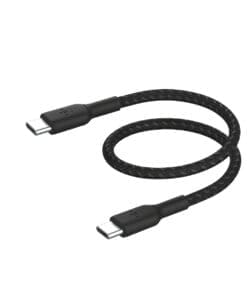 Belkin geflochtenes USB-C / USB-C-Kabel 0,15m, schwarz