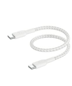 Belkin geflochtenes USB-C / USB-C-Kabel 0,15m, weiss