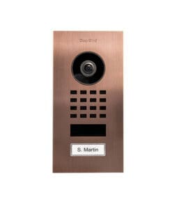 DoorBird D1101V Unterputz Bronze-Optik als PVD Beschichtung