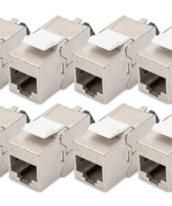 DIGITUS CAT 6A Keystone Modul,geschirmt mit Kabelmanager 8 Stk