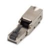 DIGITUS CAT 6A Feldstecker biegbar, Staubschutzkappe Der DIGITUS CAT 6A Stecker für Feldmontage ist ein moderner und hochwertiger RJ45-Stecker, der sich nicht nur durch die super einfache Anwendbarkeit auszeichnet, sondern dem Feldkonfektionär bei jedem Einsatz steht´s zuverlässig und zeitsparend zur Seite steht. Die schnelle Montage in nur 60 Sekunden ganz ohne Spezialwerkzeug, sowie die enorme Flexibilität, macht ihn zur perfekten Wahl an allen Einsatzorten. Er eignet sich für sämtliche Netze, von Voice bis 10 Gigabit Ethernet. Zufriedene Kunden durch schnelle und kostensparende Installation, Reparatur und Wartung, sind die logische Folge dieses Innovativen RJ45-Steckers. Warum kompliziert, wenn´s auch einfach geht? Überzeugen Sie sich selbst!