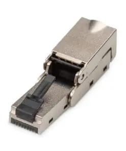 DIGITUS CAT 6A Feldstecker biegbar, Staubschutzkappe