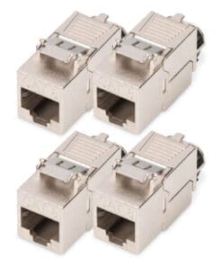 DIGITUS CAT 8.1 Keystone Modul, geschirmt, werkzeugfrei 4 Stk.