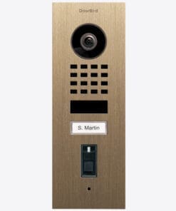 DoorBird D1101FV Fingerprint 50 Unterputz IP Video Messing brü
