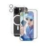 CARE Flagship 3-in-1 iPhone 16 Pro Erhöhe den Schutz deines Handys mit dem CARE by PanzerGlass Flagship 3-in-1 Schutz-Bundle, das für Abenteurer und Umweltbewusste entwickelt wurde. Dieses Bundle beinhaltet einen Ultra-Wide Fit Displayschutz und einen Hoops Kamera-Linsenschutz von PanzerGlass sowie eine transparente Hülle von CARE by PanzerGlass. Diese Kombination sorgt dafür, dass dein Gerät sicher bleibt und gleichzeitig deinen persönlichen Stil unterstreicht. Die transparente Hülle ist dein ultimativer Lifestyle-Begleiter. Sie bietet zuverlässigen Schutz und ein schlankes Design, das dein Gerät angenehm in der Hand liegen lässt. Der PanzerGlass Displayschutz, der zu 60 % aus recyceltem Material besteht, schützt dein Display vor versehentlichen Stößen, Stürzen und anderen Gefahren des Alltags. Der verbesserte Kameraschutz sorgt dafür, dass du deine Erinnerungen sicher bewahren kannst, ohne auf Stil verzichten zu müssen. Die Installation ist kinderleicht. Der Displayschutz kommt mit einem EasyAligner, der die Anbringung zum Kinderspiel macht.