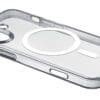 Cellularline Gloss MagSafe Case MAG iPhone 16 Transparent Sensation ist eine Soft-Touch-Schutzhülle aus Silikon, die sich perfekt dem Design des Smartphones anpasst. Sie schützt zuverlässig Ecken und Kanten des Geräts und legt sich präzise über die Tasten. Das Innenfutter aus Mikrofaser bietet zusätzlichen Schutz vor Kratzern. Zum kabellosen Laden, muss das Case nicht abgenommen werden.