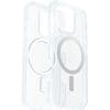 OtterBox React MagSafe Apple iPhone 16 Pro - clear Die ultraschlanke, widerstandsfähige Hülle der React Series ist die MagSafe-Hülle, die Ihr Telefon vor Stürzen und Kratzern schützt. Die solide, einteilige Form passt genau auf Ihr Telefon und die Soft-Touch-Ränder sorgen für einen sicheren Halt. Eingebaute Magnete ermöglichen das Anbringen von MagSafe-Zubehör und eröffnen neue Nutzungsmöglichkeiten für Ihr Telefon. Außerdem ist die Hülle schnell angebracht und gleitet leicht in Taschen hinein und heraus. Schützen Sie Ihr Telefon mit dem bewährten Schutz der React Series für MagSafe.