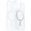 OtterBox React MagSafe Apple iPhone 16 - clear Die ultraschlanke, widerstandsfähige Hülle der React Series ist die MagSafe-Hülle, die Ihr Telefon vor Stürzen und Kratzern schützt. Die solide, einteilige Form passt genau auf Ihr Telefon und die Soft-Touch-Ränder sorgen für einen sicheren Halt. Eingebaute Magnete ermöglichen das Anbringen von MagSafe-Zubehör und eröffnen neue Nutzungsmöglichkeiten für Ihr Telefon. Außerdem ist die Hülle schnell angebracht und gleitet leicht in Taschen hinein und heraus. Schützen Sie Ihr Telefon mit dem bewährten Schutz der React Series für MagSafe.