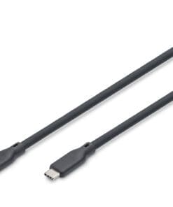 DIGITUS USB Silikon Kabel, USB 40Gbps, 1m, schwarz