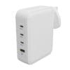 Hyper HyperJuice 145W Gan Charger - White Eine All-in-One-Kabellösung, die auf Geschwindigkeit und Leistung ausgelegt ist. Das HyperDriveNext USB4 Typ-C Performance Kabel bietet 40Gbps Datenübertragungsraten, so dass Sie große Dateien in Sekundenschnelle übertragen können. Seine beeindruckende 240 W Ladeleistung bedeutet, dass Ihr USB-C Geräte sind ladend schneller aufgeladen, als Sie es sich vorstellen können, während die Fähigkeit, 8K-Videoauflösung zu unterstützen erhöht Ihr Seherlebnis zu neuen Höhen der Klarheit und Detailgenauigkeit. Ausgestattet mit einem robusten geflochtenen 1,2 m/1,5 m Kabel, das wurde aus 35% Post Consumer Recycled (PCR) TPE hergestelltsowie universelle USB-C-Kompatibilität, ist das ideale Lösung für alle Ihre Verbindungsanforderungen.