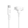 HyperJuice Silicone USB-C to USB-C Lightning Hybrid 60W White