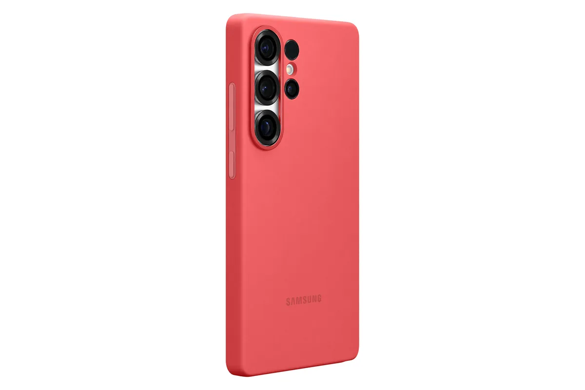Samsung Silicone Case für Galaxy S25 Ultra, Red Samsung Silicone Case für Galaxy S25 Ultra, Red