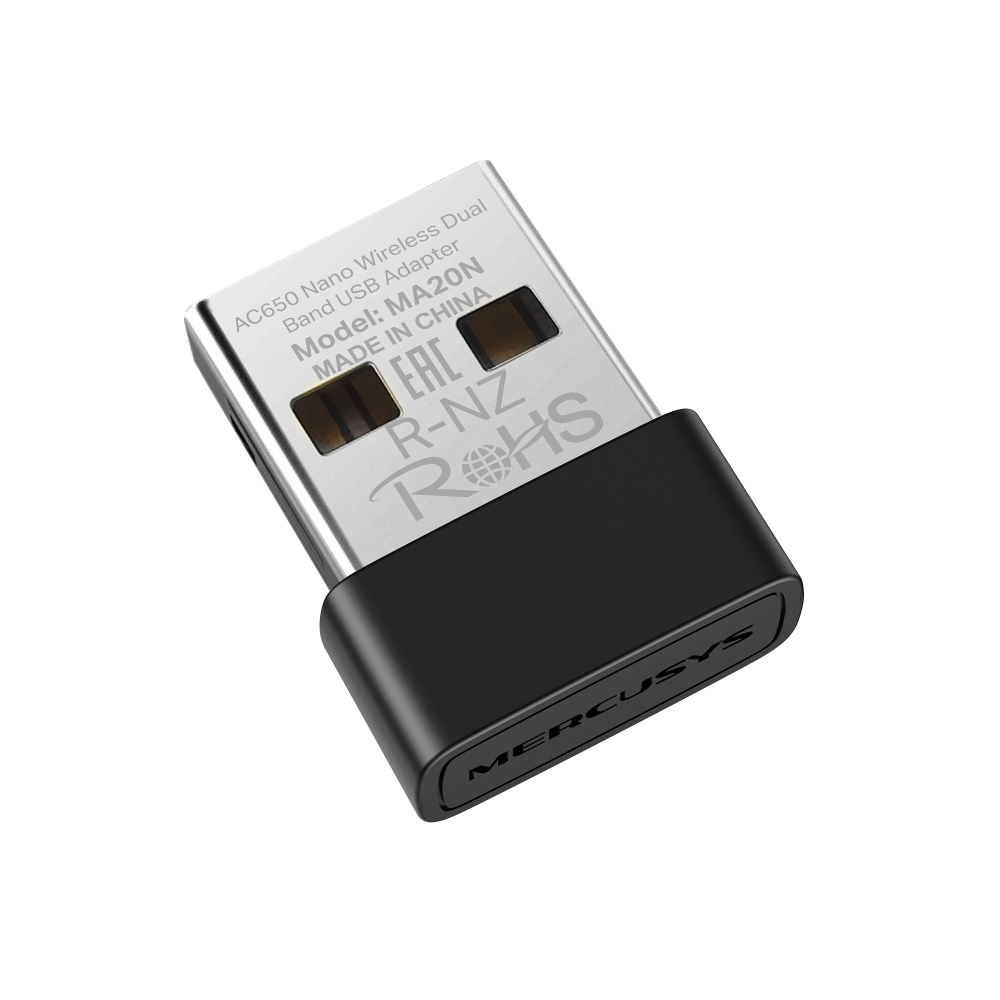 Mercusys MA20N AC650 Nano Wi-Fi USB Adapter Mercusys MA20N AC650 Nano Wi-Fi USB Adapter