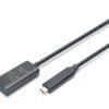 DIGITUS Aktives USB 3.2 Gen2 10G Verläng. USB-C - USB-A, 5m Erweitern Sie die Reichweite Ihrer USB-Geräte um 5 Meter mit der aktiven USB 3.2 Gen2 Kabelverlängerung von Digitus – ideal für schnelle Datenübertragungen bis zu 10 Gbit/s. Perfekt für Konferenzräume oder schwer erreichbare Geräte, einfach per Plug-and-Play anschließen und nie wieder Verbindungsprobleme haben. Maximale Leistung und Flexibilität für Ihre USB-Verbindungen!