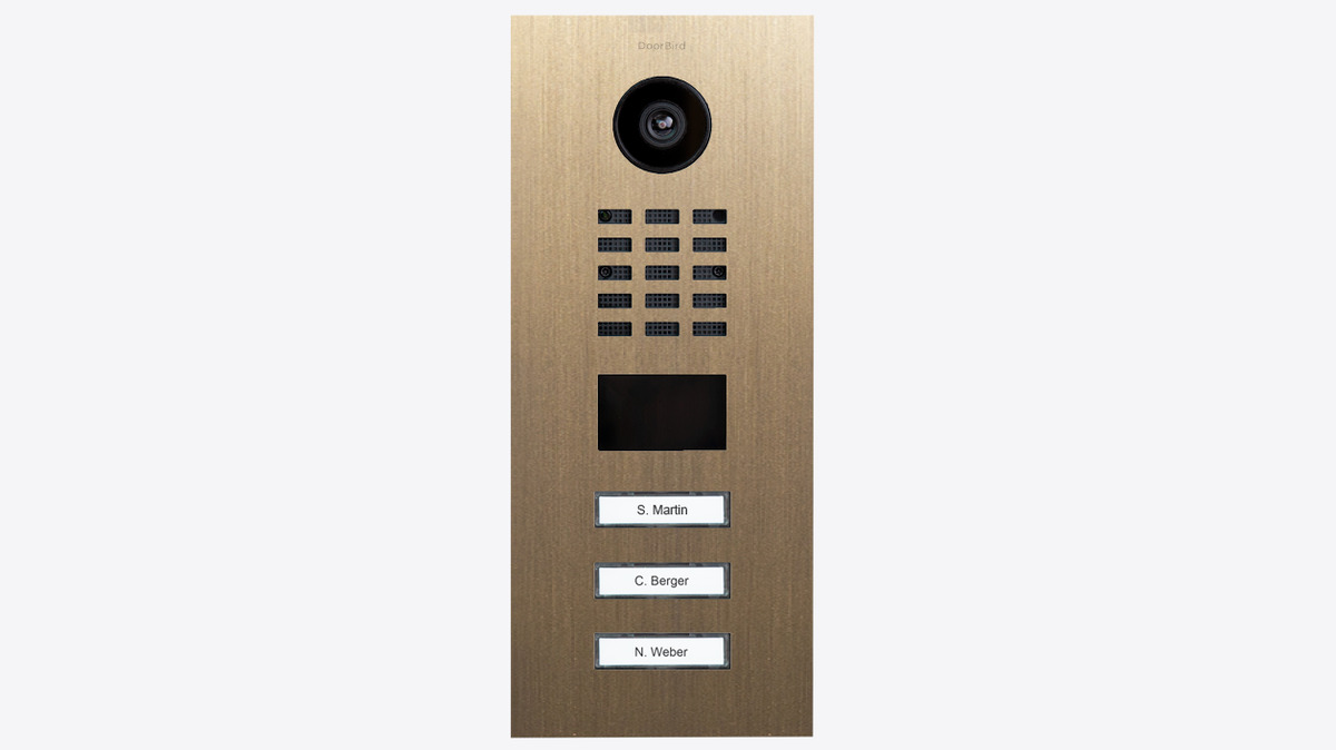 DoorBird D2103V IP Telefon Echtes Messing brüniert DoorBird D2103V IP Telefon Echtes Messing brüniert