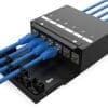 DIGITUS Konsolidierungspunkt-Box, 6 Ports Keystone-Module Das Digitus Modular-Patchpanel, 24-Port aus verzinktem Stahl ist ein robustes, rackmontierbares 19-Zoll-Panel mit 24 RJ45-Ports für flexible Netzwerkkonfigurationen. Es unterstützt verschiedene Ethernet-Kabelkategorien, ist mit mehreren Keystone-Buchsen kompatibel und verfügt über nummerierte Ports zur einfachen Verwaltung. Das modulare Design erlaubt eine nahtlose Integration in Rechenzentren und Serverräume, während die Kabelhalterung und der Erdungsanschluss Stabilität und Sicherheit erhöhen. Dieses Patchpanel optimiert den Platz im Rack und bietet zuverlässige, übersichtliche Netzwerkverbindungen für anspruchsvolle Umgebungen.